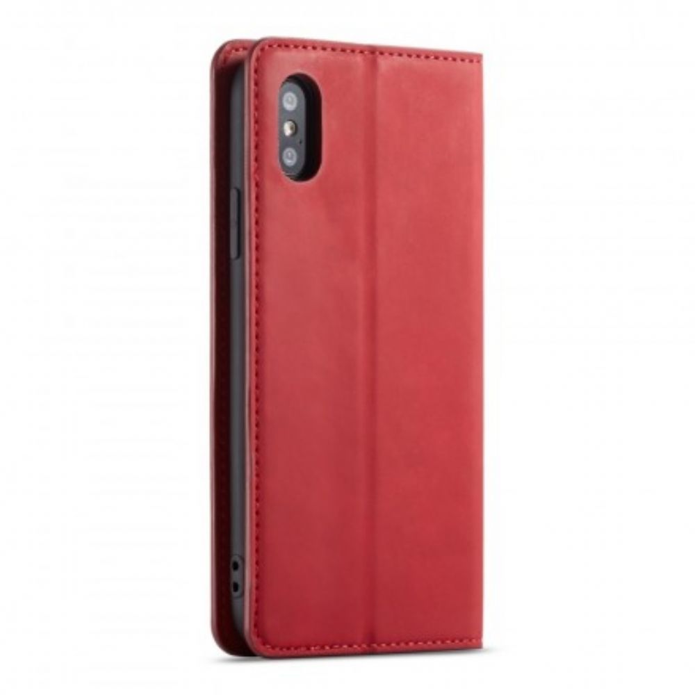 Leren Hoesje voor iPhone X / XS Lederen Effect Forwenw