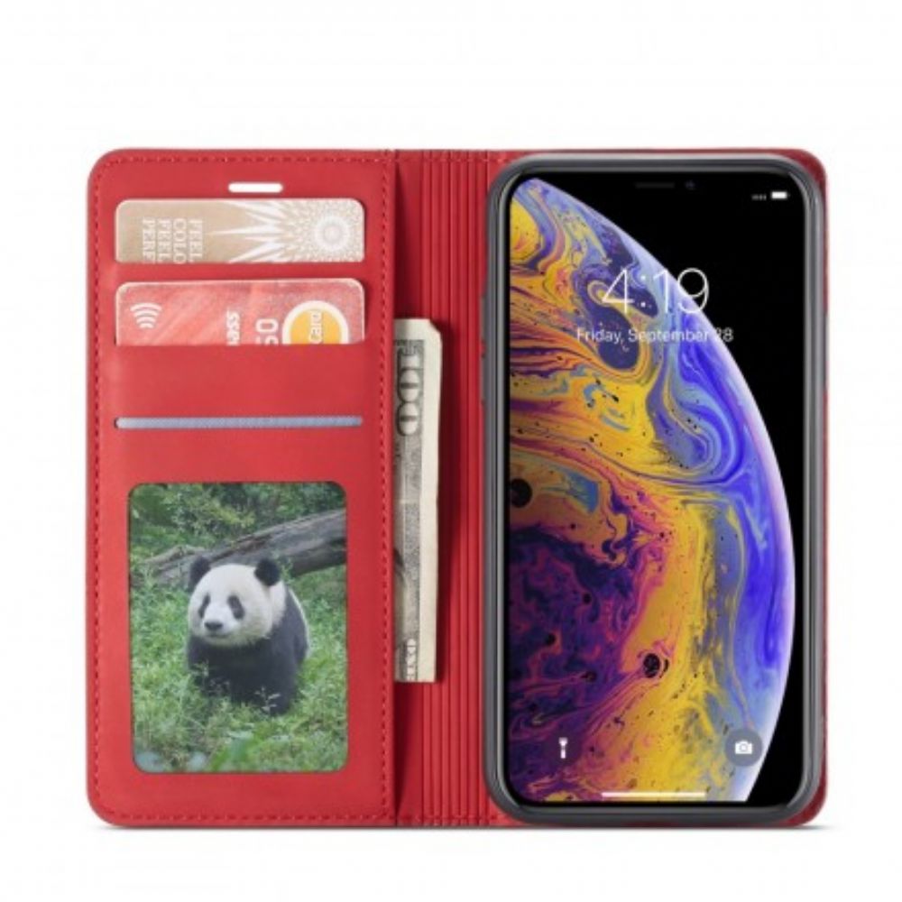 Leren Hoesje voor iPhone X / XS Lederen Effect Forwenw
