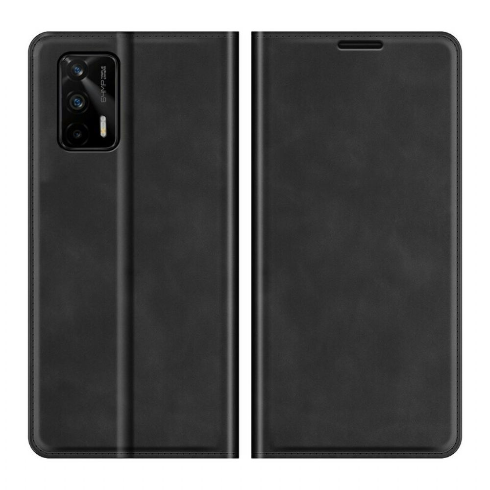 Bescherming Hoesje voor Realme GT 5G Folio-hoesje Stijl Lederen Stiksels