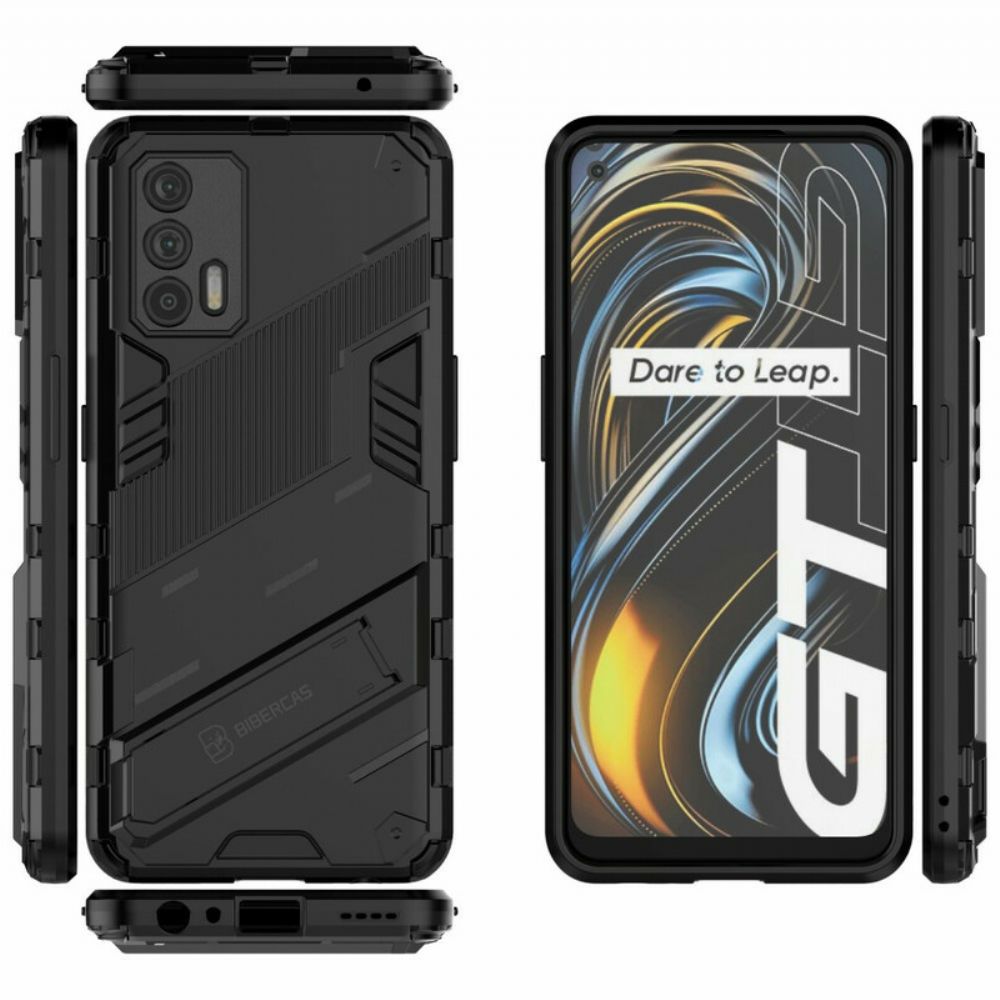 Telefoonhoesje voor Realme GT 5G Handsfree Uitneembare Standaard Met Twee Standen