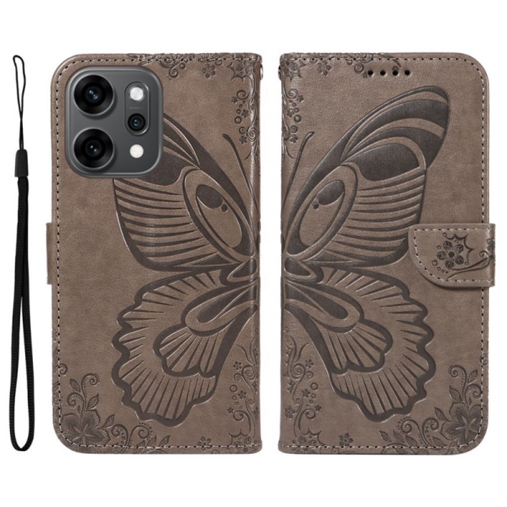 Bescherming Hoesje Oppo Reno 14 Pro 5g Grafische Vlinder