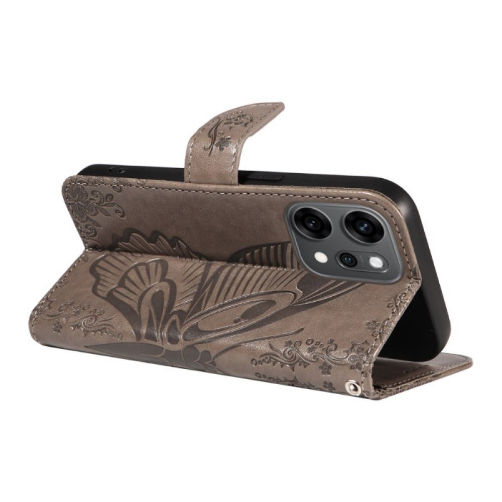 Bescherming Hoesje Oppo Reno 14 Pro 5g Grafische Vlinder