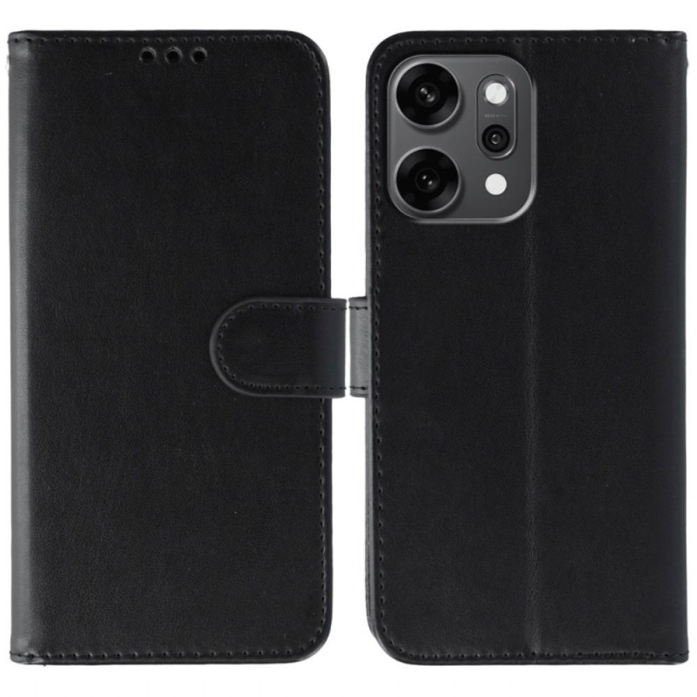 Flip Case Leren Oppo Reno 14 Pro 5g Effen