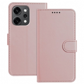 Flip Case Leren Oppo Reno 14 Pro 5g Monochroom