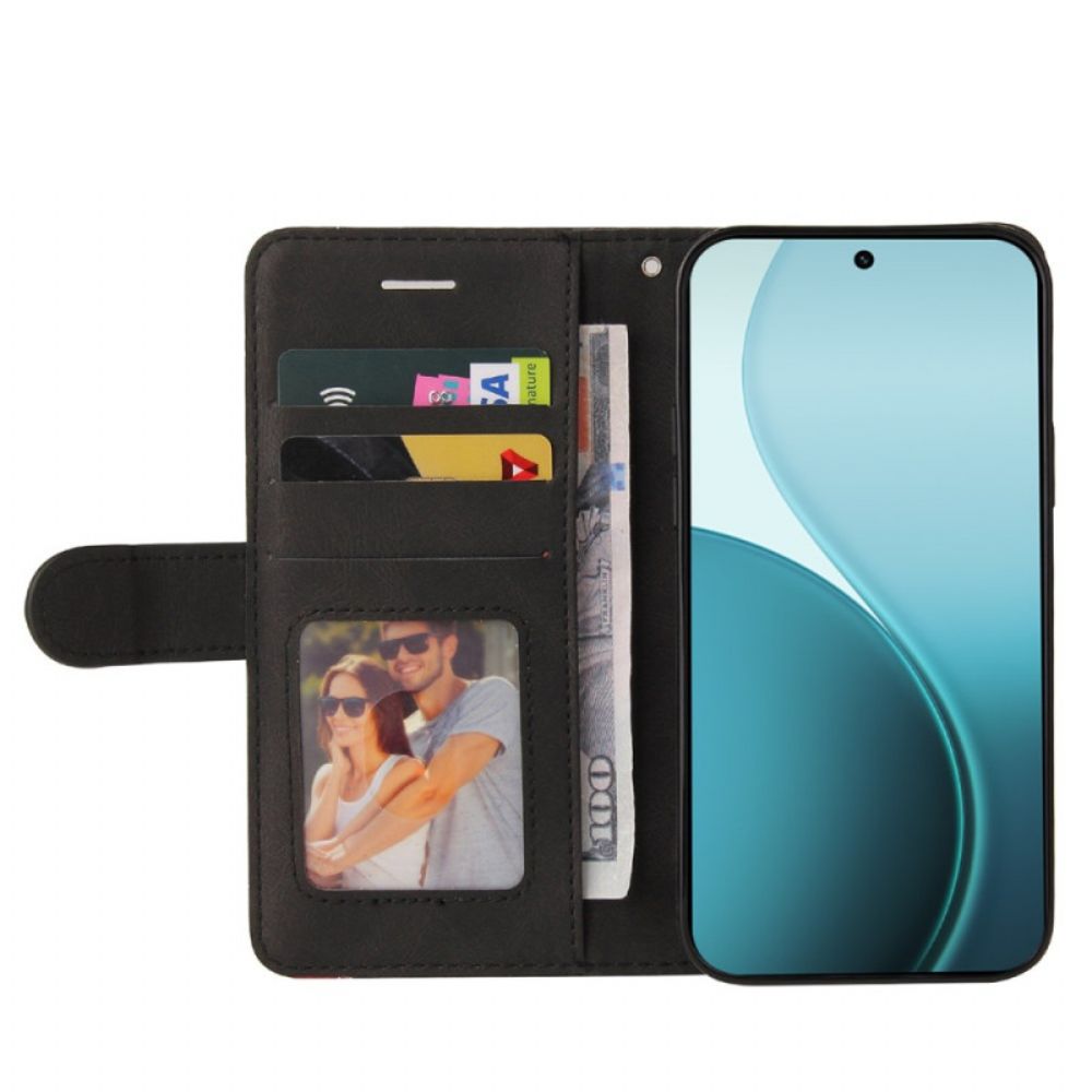 Folio-hoesje Oppo Reno 14 Pro 5g Telefoonhoesje Tweekleurig