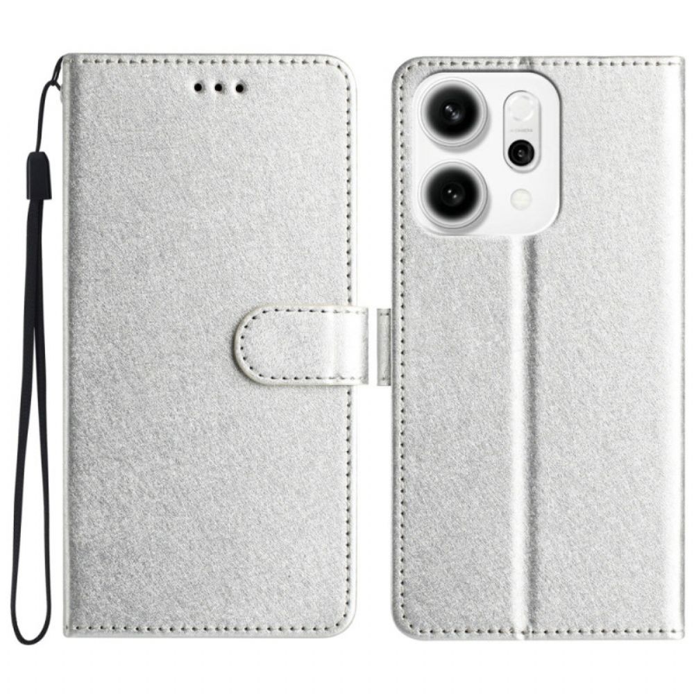 Folio-hoesje Oppo Reno 14 Pro 5g Telefoonhoesje Zijdetextuur