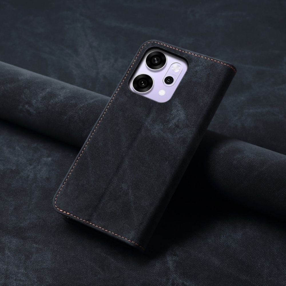 Folio-hoesje Voor Oppo Reno 14 Pro 5g Denimstof