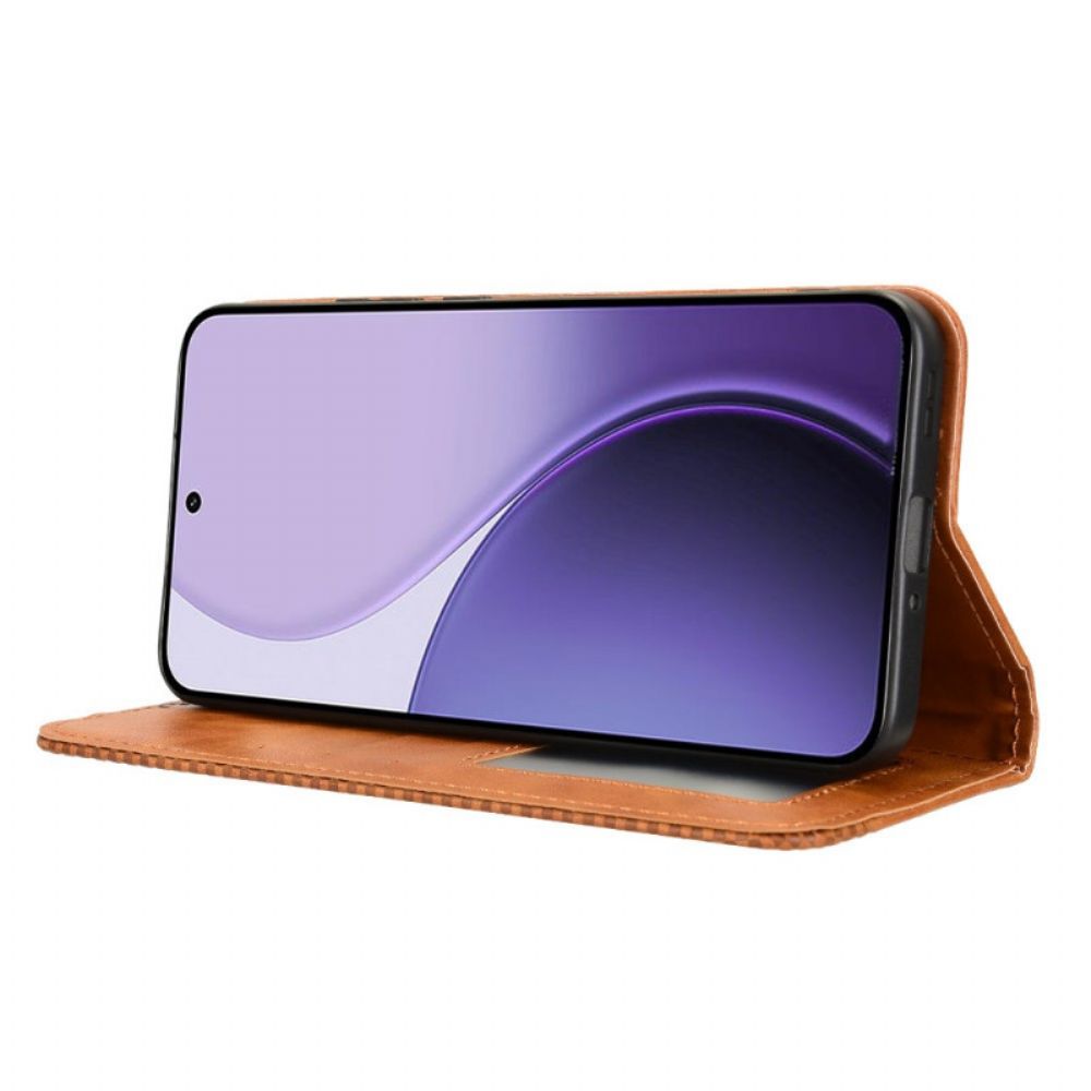 Folio-hoesje Voor Oppo Reno 14 Pro 5g Vintage Rand
