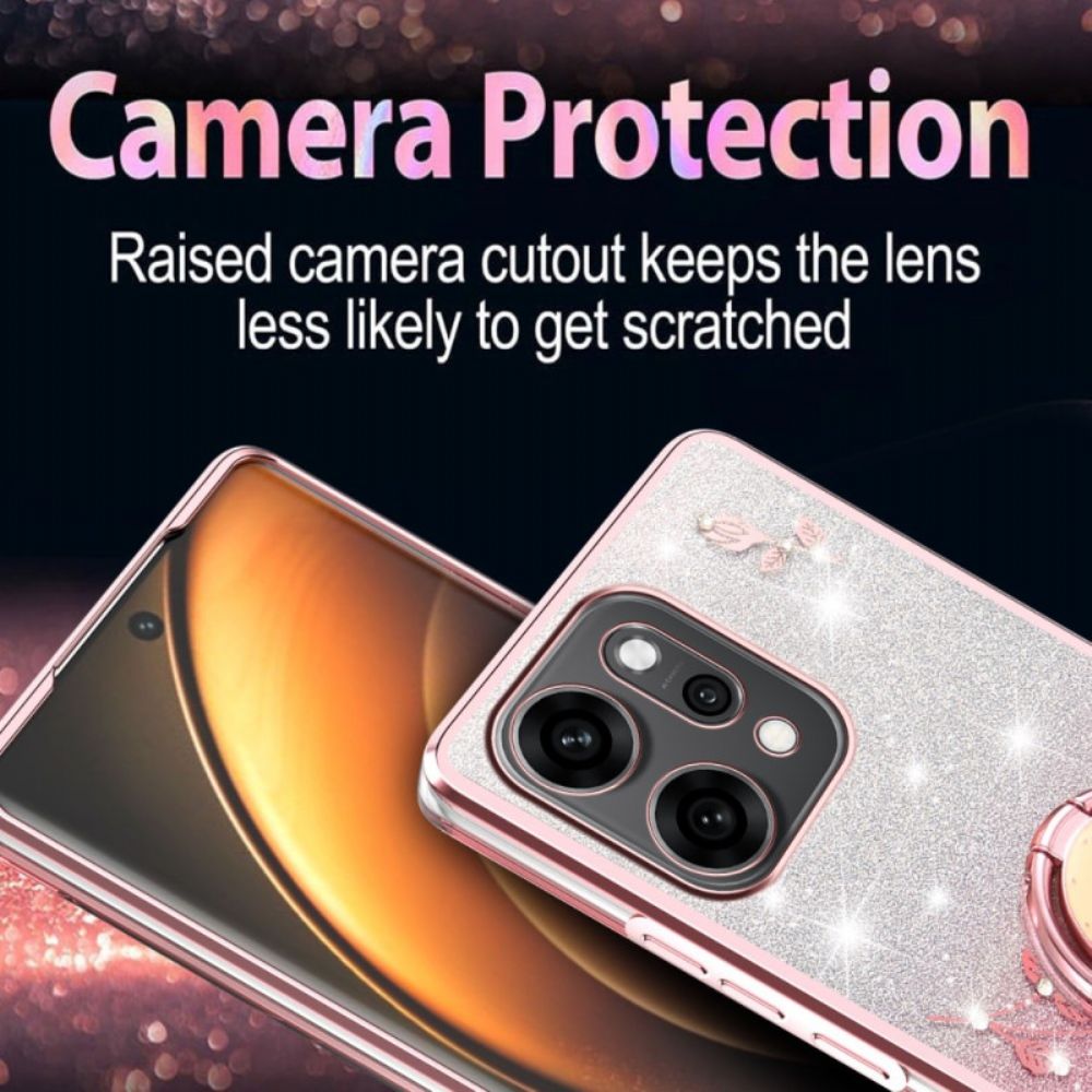 Hoesje Oppo Reno 14 Pro 5g Ringhouder Met Strass-steentjes