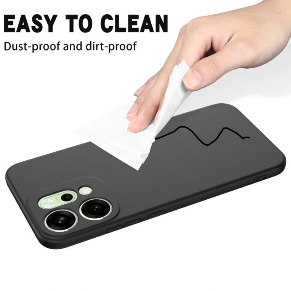 Hoesje Oppo Reno 14 Pro 5g Vloeibare Siliconen Band Bescherming Hoesje