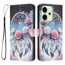 Leren Hoesje Oppo Reno 14 Pro 5g Bloemen Dromenvanger