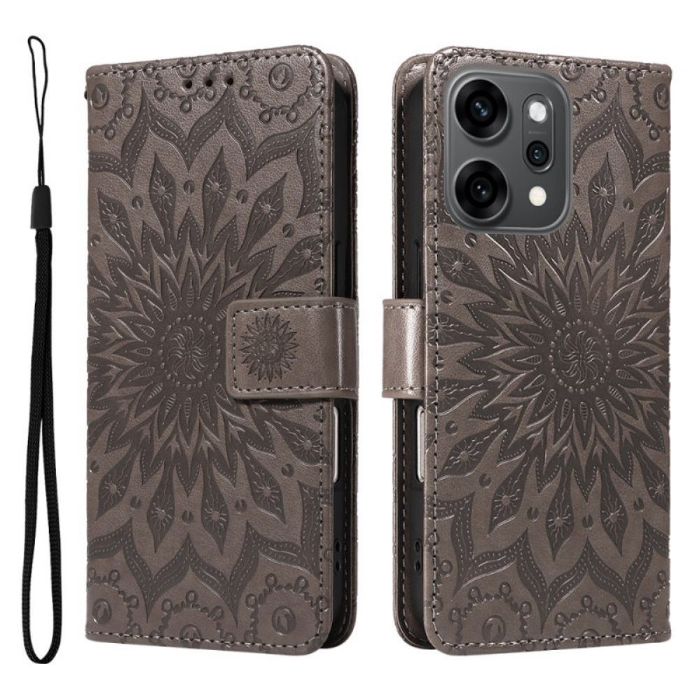 Leren Hoesje Oppo Reno 14 Pro 5g Mandala Bescherming Hoesje