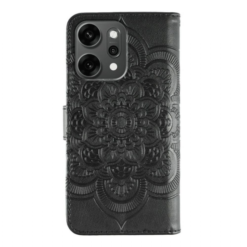 Leren Hoesje Oppo Reno 14 Pro 5g Mandala-print Bescherming Hoesje