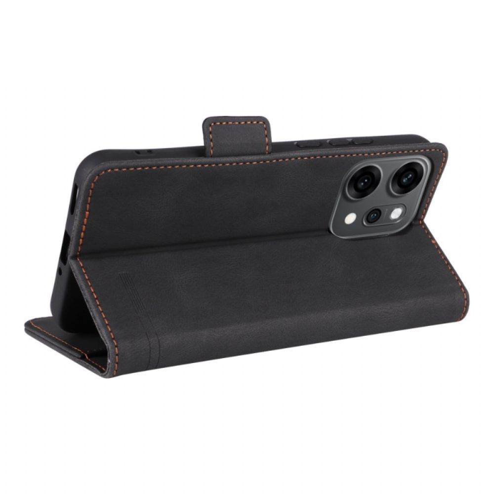 Leren Hoesje Oppo Reno 14 Pro 5g Vintage Suède-effect Bescherming Hoesje