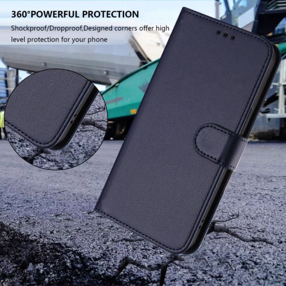 Leren Hoesje Voor Oppo Reno 14 Pro 5g Portemonnee Met Bandje