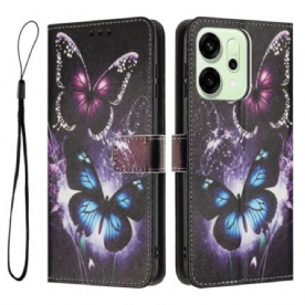 Leren Hoesje Voor Oppo Reno 14 Pro 5g Twee Pagina's