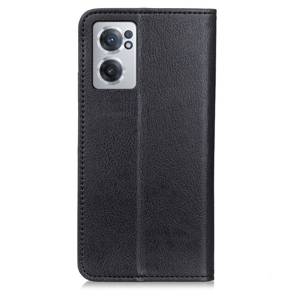 Flip Case voor OnePlus Nord CE 2 5G Traditioneel Leer