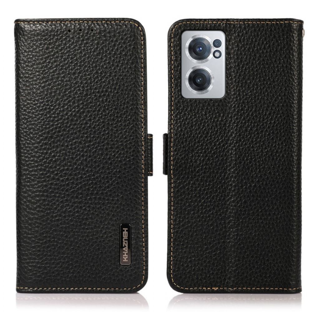Folio-hoesje voor OnePlus Nord CE 2 5G Kazneh Lychee Leer
