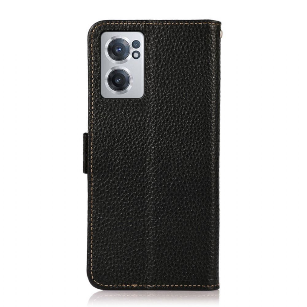 Folio-hoesje voor OnePlus Nord CE 2 5G Kazneh Lychee Leer
