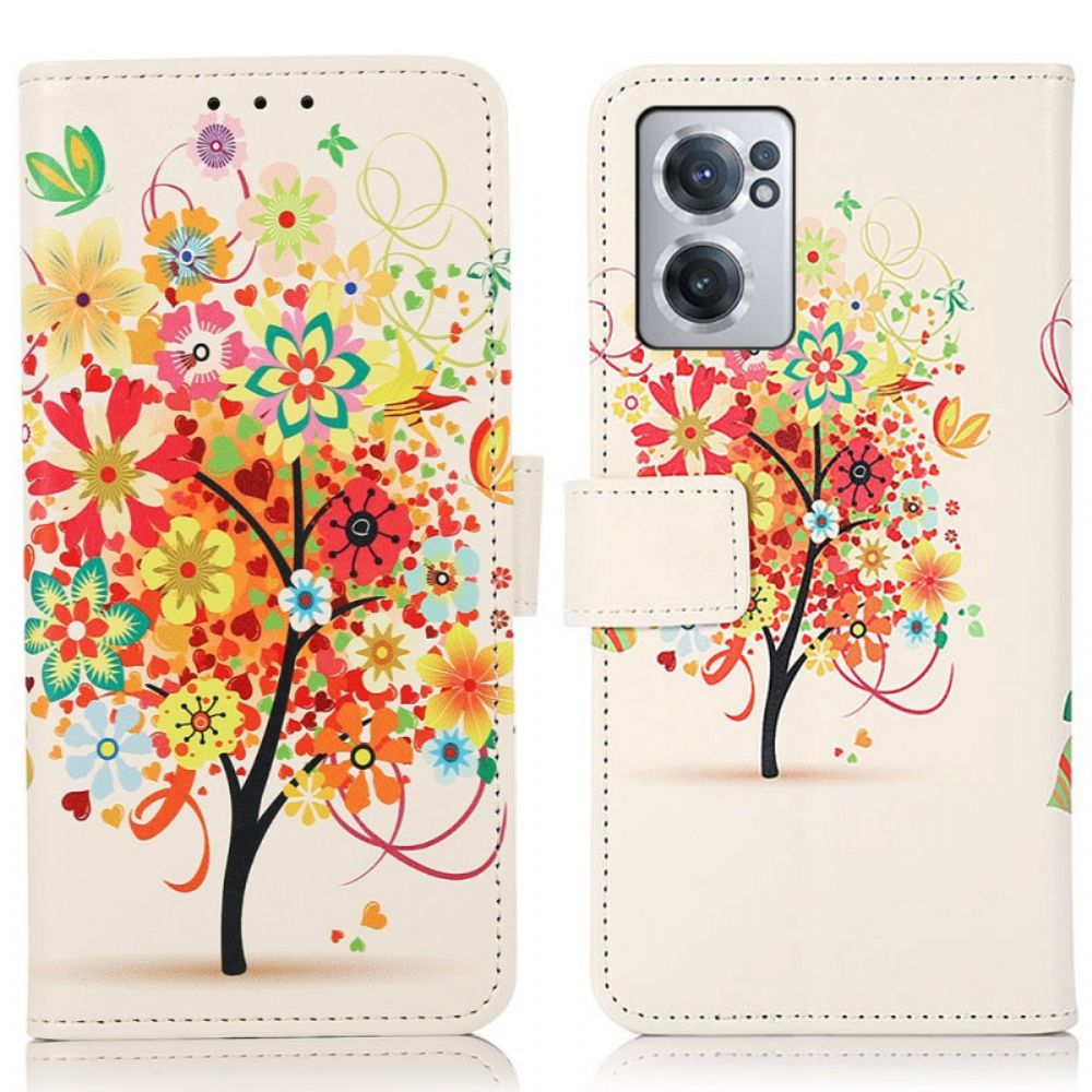 Leren Hoesje voor OnePlus Nord CE 2 5G Bloeiende Sinaasappelboom