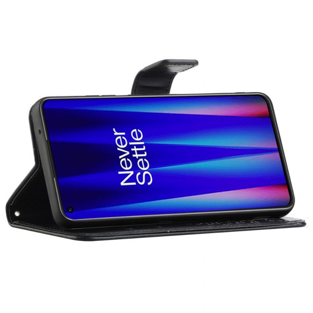 Leren Hoesje voor OnePlus Nord CE 2 5G Gegraveerde Boom