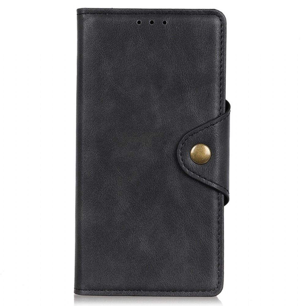 Leren Hoesje voor OnePlus Nord CE 2 5G Kunstleer Met Knoop