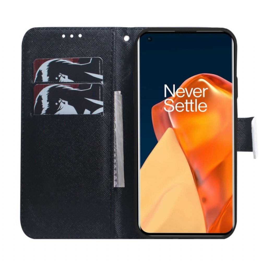Leren Hoesje voor OnePlus Nord CE 2 5G Verdrietig Panda