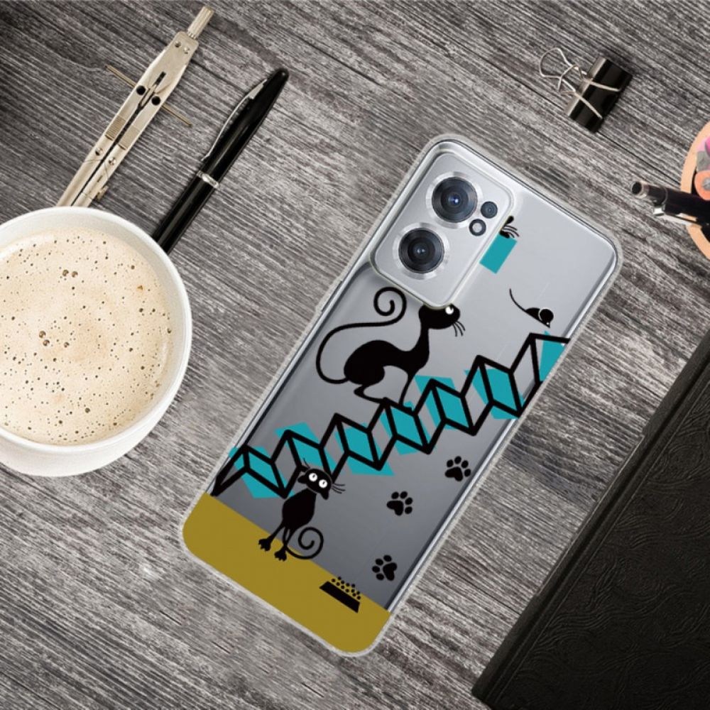 Telefoonhoesje voor OnePlus Nord CE 2 5G Kattentrap