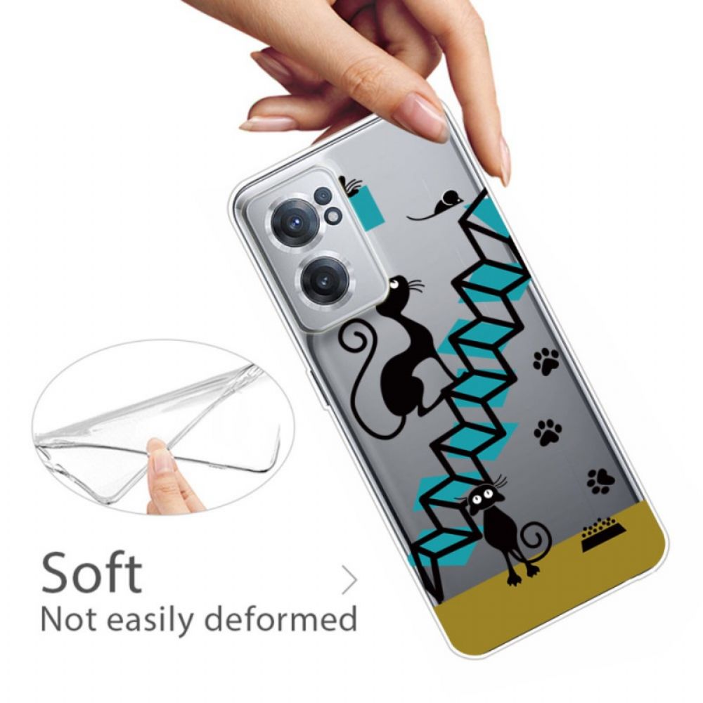 Telefoonhoesje voor OnePlus Nord CE 2 5G Kattentrap