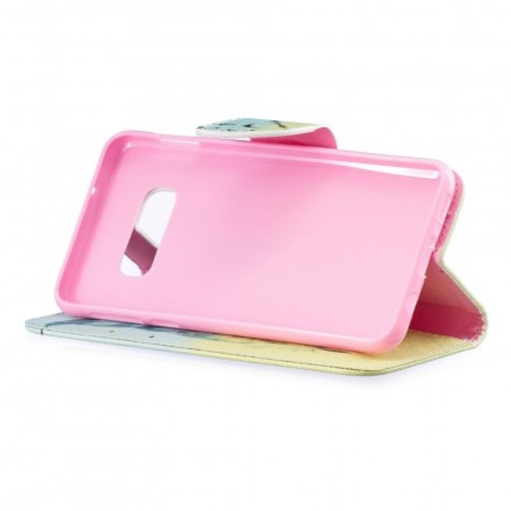 Flip Case voor Samsung Galaxy S10e Leren Vliegen