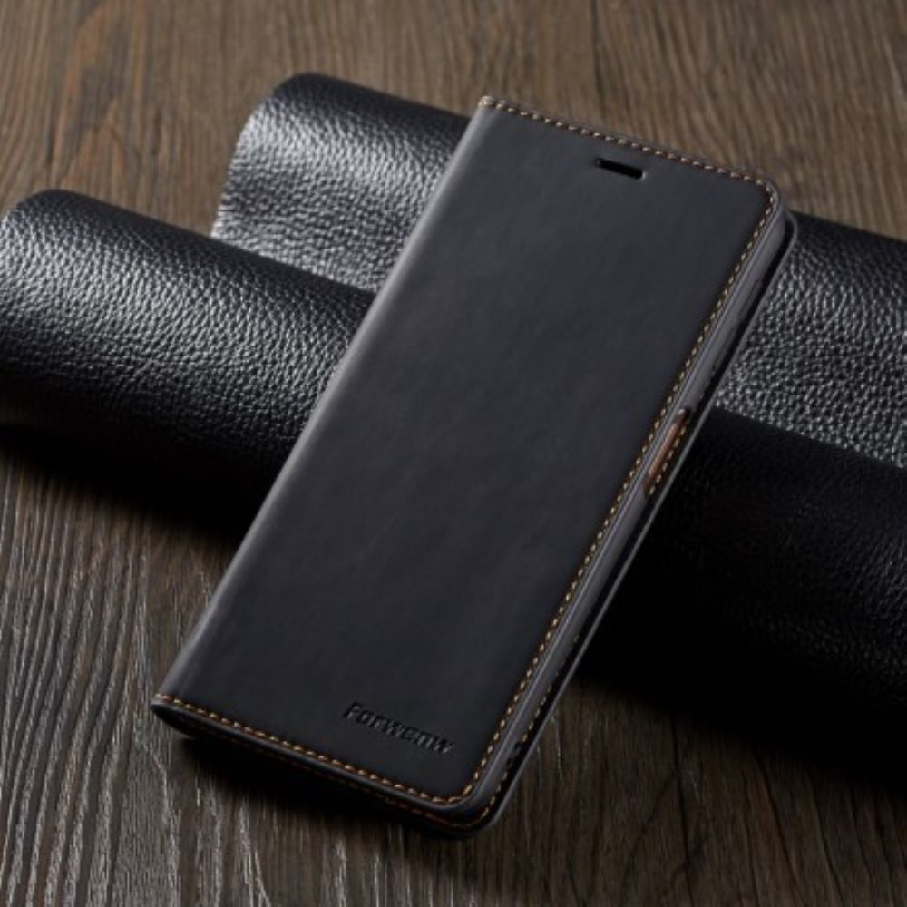 Folio-hoesje voor Samsung Galaxy S10e Lederen Effect Forwenw