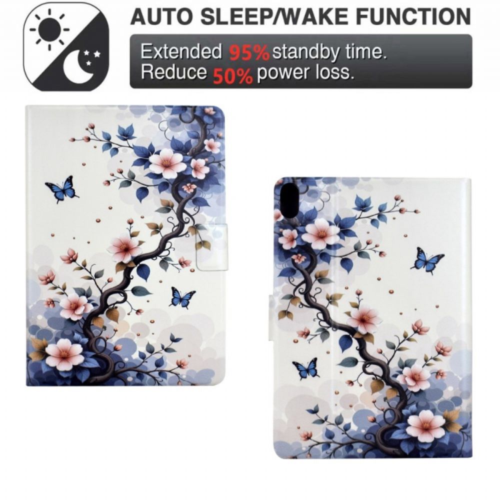Bescherming Hoesje Samsung Galaxy Tab S11 Bloemen En Vlinders