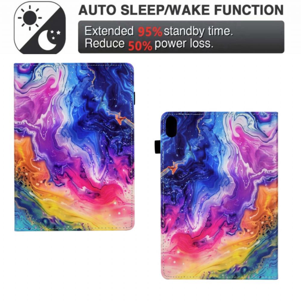 Bescherming Hoesje Samsung Galaxy Tab S11 Gekleurd Marmer