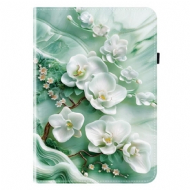 Cover Samsung Galaxy Tab S11 Jadebloemen Bescherming Hoesje