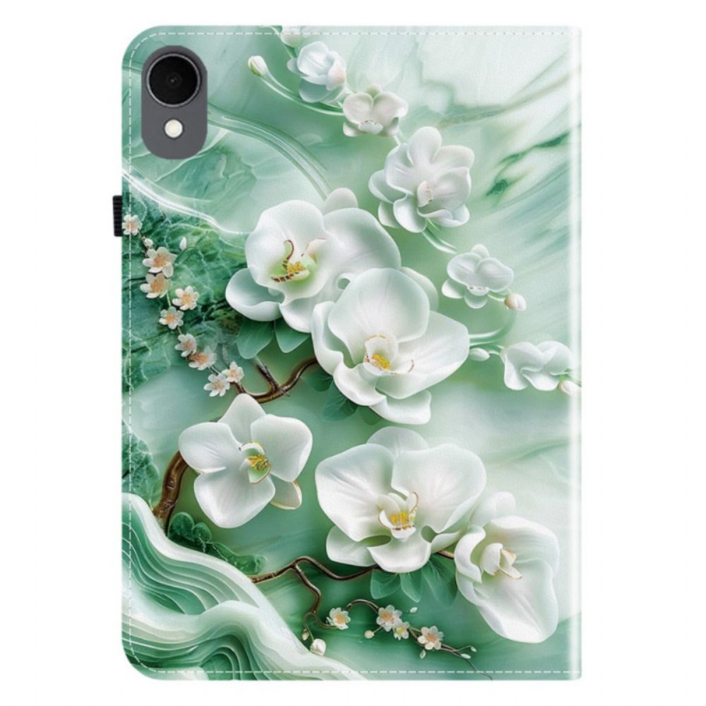 Cover Samsung Galaxy Tab S11 Jadebloemen Bescherming Hoesje