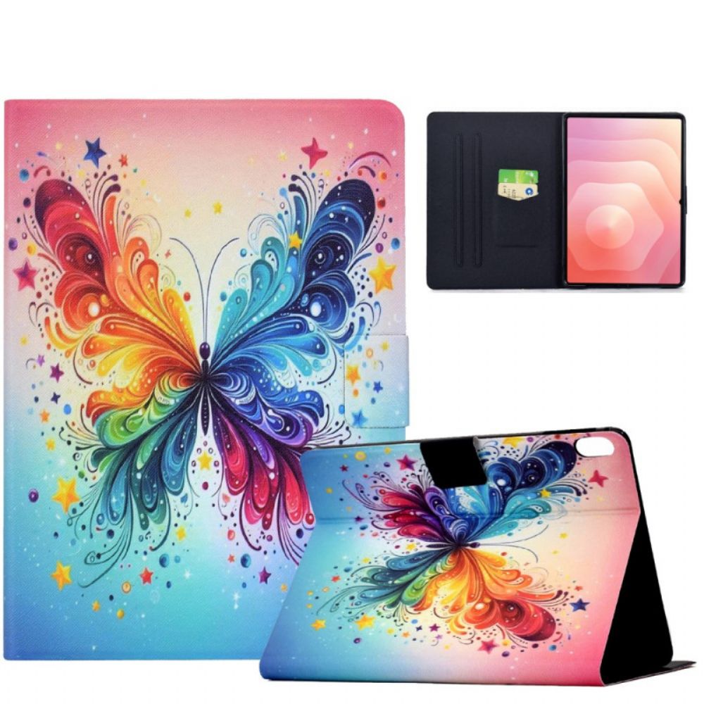 Folio-hoesje Samsung Galaxy Tab S11 Telefoonhoesje Aquarel Vlinder