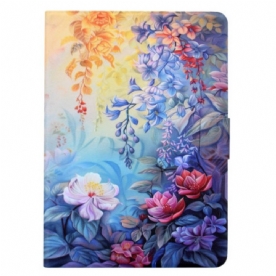 Folio-hoesje Samsung Galaxy Tab S11 Telefoonhoesje Bloemenschilderij