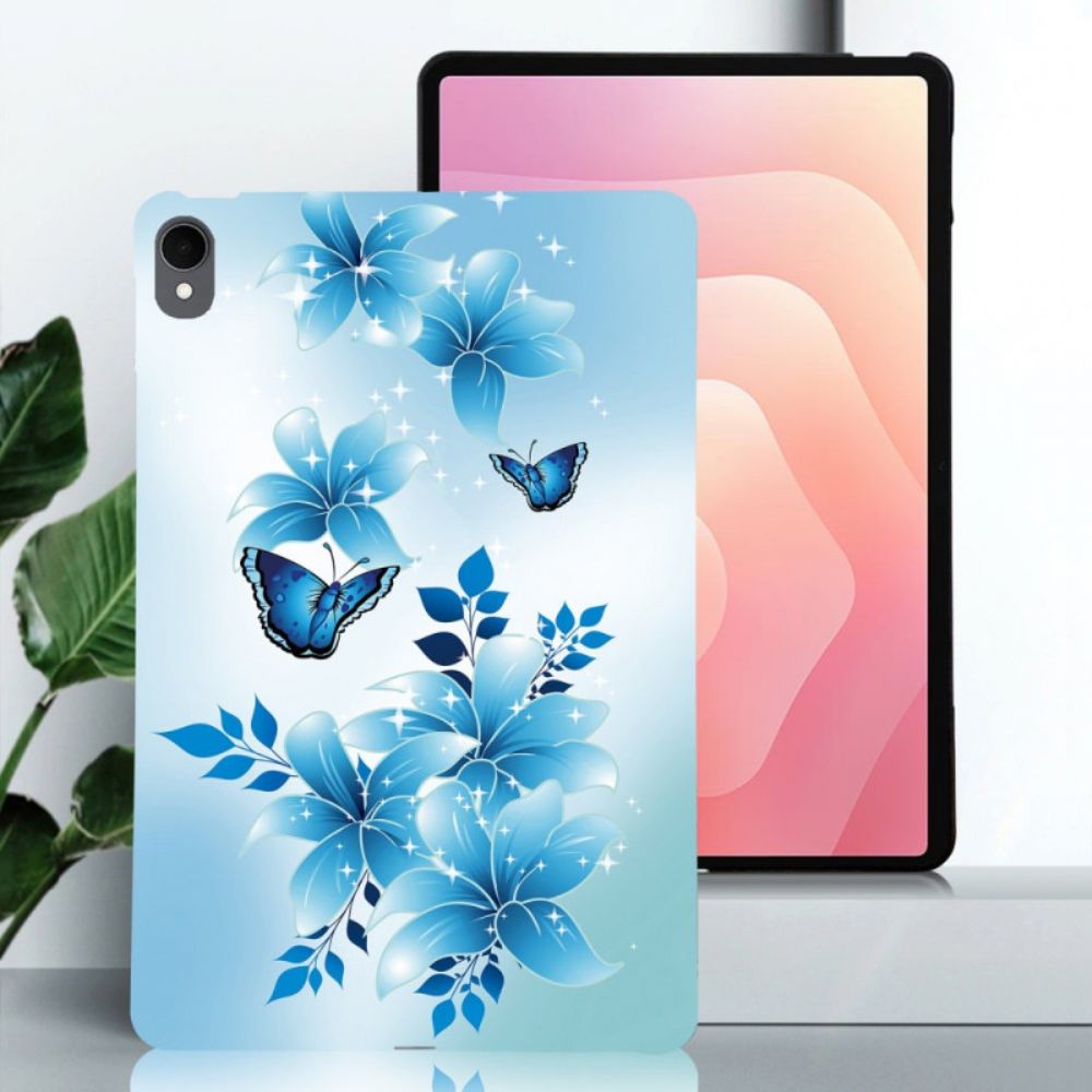 Hoesje Samsung Galaxy Tab S11 Kleine Blauwe Vlinders Bescherming Hoesje