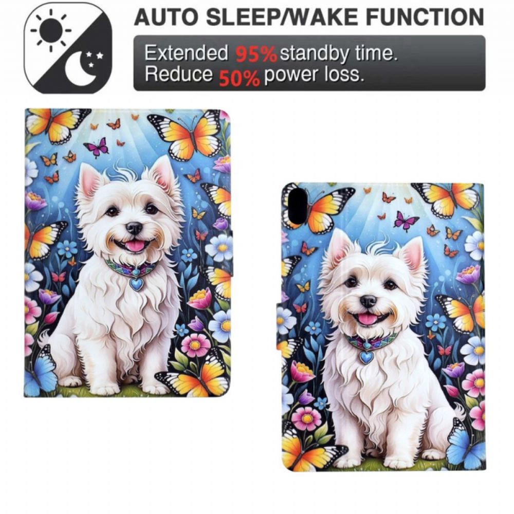 Leren Hoesje Samsung Galaxy Tab S11 Hond Bescherming Hoesje