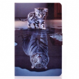 Leren Hoesje Voor Samsung Galaxy Tab S11 Droom Van Een Kitten