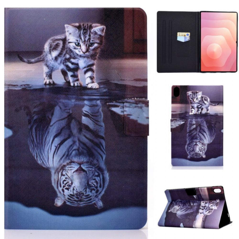Leren Hoesje Voor Samsung Galaxy Tab S11 Droom Van Een Kitten