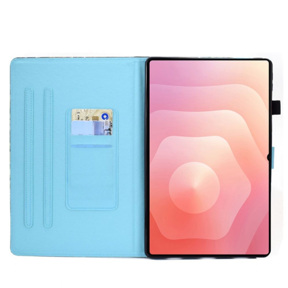 Leren Hoesje Voor Samsung Galaxy Tab S11 Flamingo