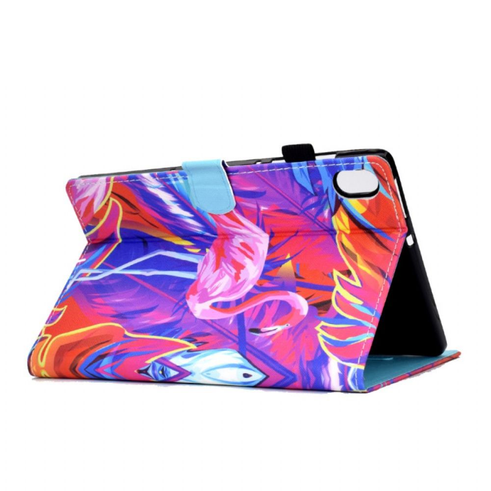 Leren Hoesje Voor Samsung Galaxy Tab S11 Flamingo