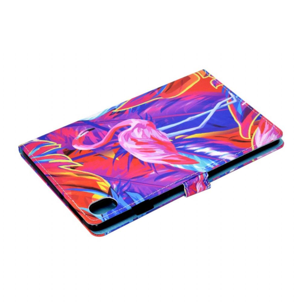 Leren Hoesje Voor Samsung Galaxy Tab S11 Flamingo