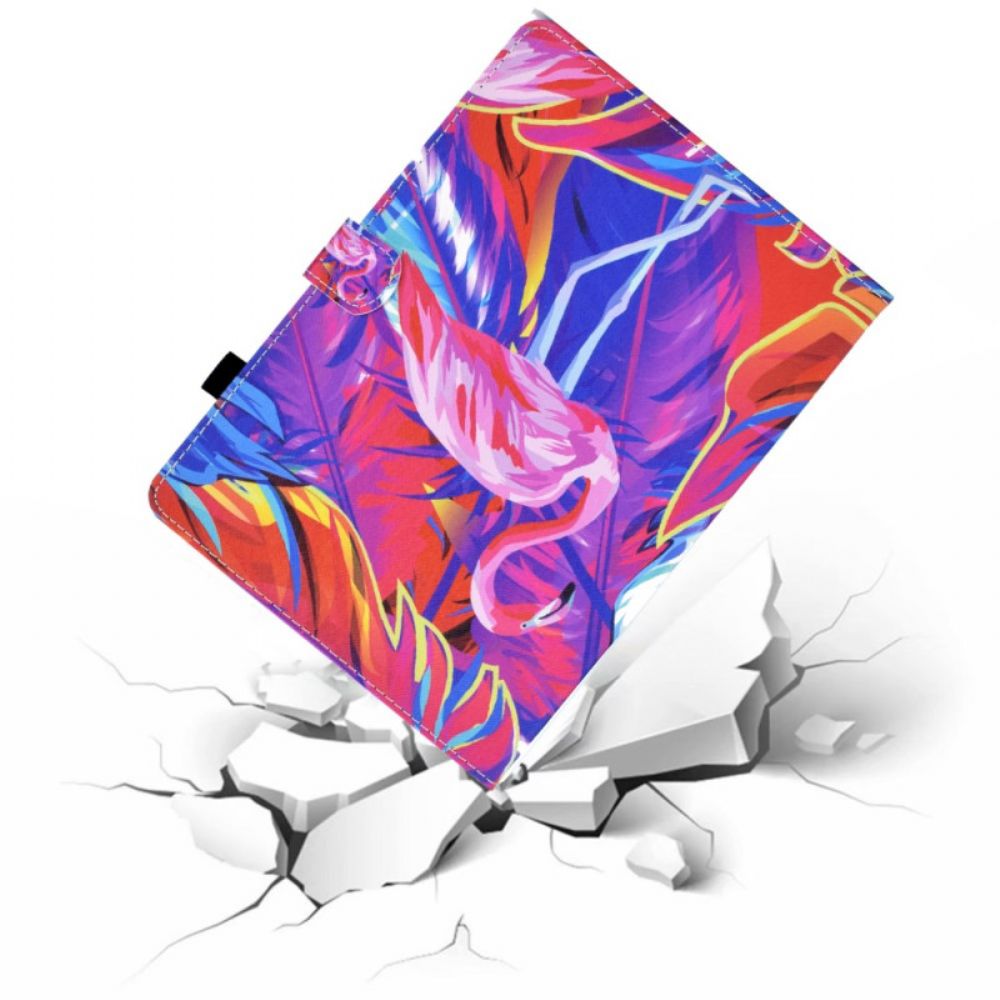 Leren Hoesje Voor Samsung Galaxy Tab S11 Flamingo