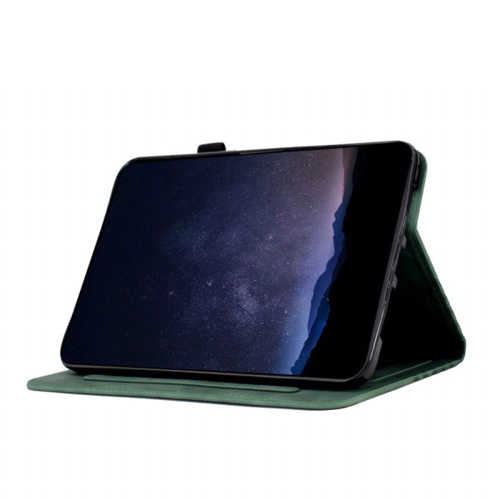 Leren Hoesje Voor Samsung Galaxy Tab S11 Suède Randeffect