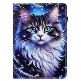Leren Hoesje Voor Samsung Galaxy Tab S11 Winterkat
