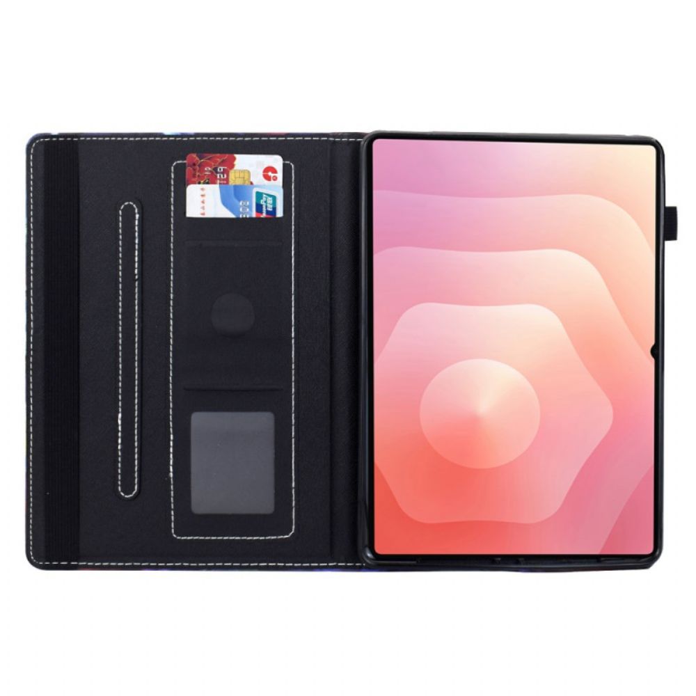 Leren Hoesje Voor Samsung Galaxy Tab S11 Winterkat