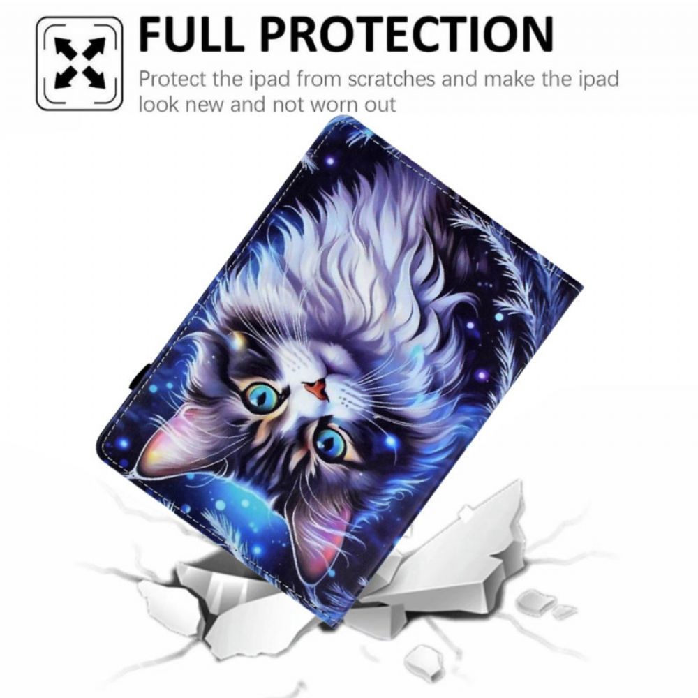 Leren Hoesje Voor Samsung Galaxy Tab S11 Winterkat