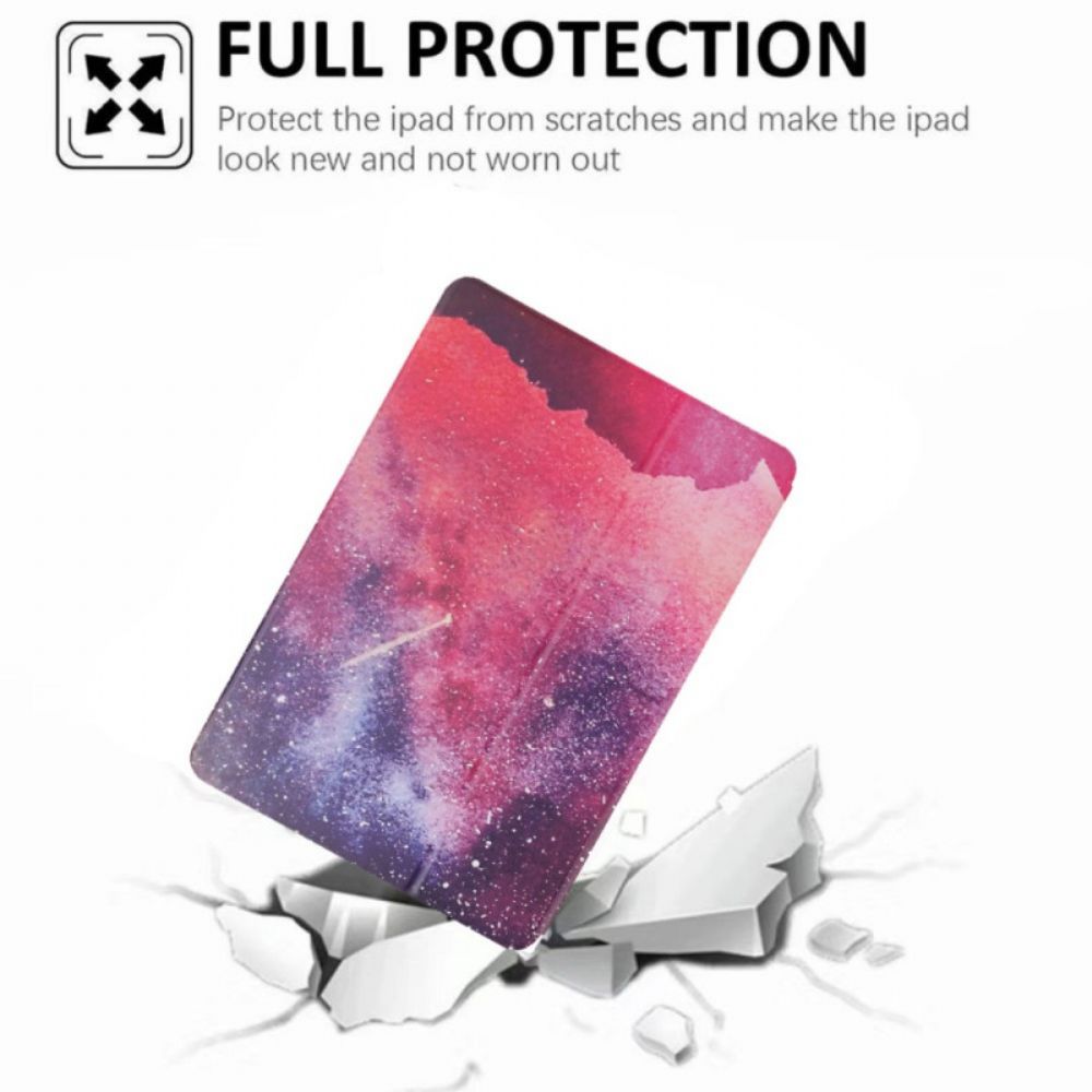 Bescherming Hoesje voor iPad Air (2022) Dubbelzijdig Universum
